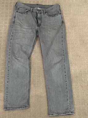 Levi's 514 Men's Straight-Leg Grey Denim Jeans
